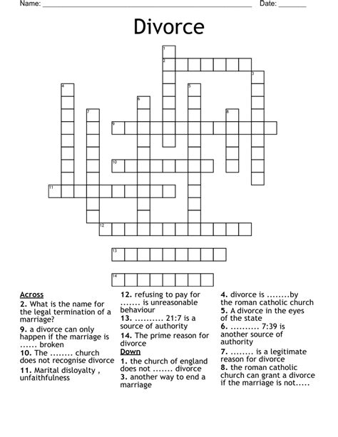 divorce crossword clue|DIVORCE Crossword Clue & Synonyms